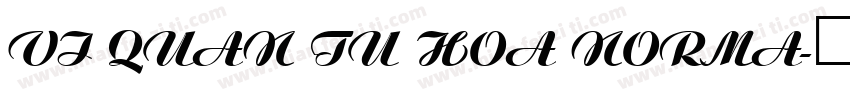 VI Quan Tu Hoa Norma字体转换